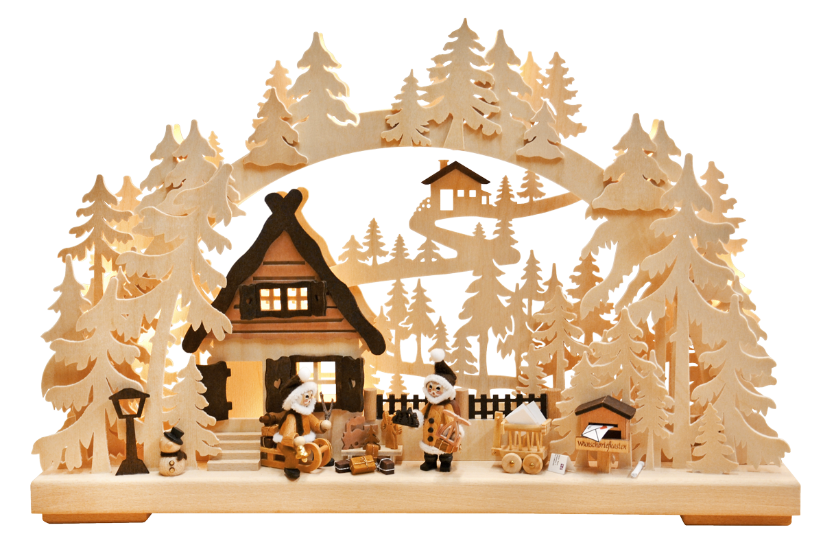 3D-Schwibbogen kl., Weihnachtswünsche